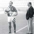 Virgilio, junto a Mané, en su etapa en el Lleida en los noventa.
