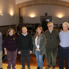 Participantes ayer en el IEI en el acto inaugural del primer congreso sobre piedra seca en Lleida.
