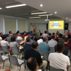 Un momento de la reunión de clubes, que se celebró ayer en el Complex Esportiu del Segrià.