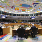 Imagen del Consejo Europeo celebrado ayer en Bruselas con representantes de veintiocho países.