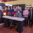 Los familiares de Anton-Sala Cornadó asistieron a la inauguración de la muestra en Tàrrega.