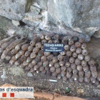 Troben 126 granades de morter de la Guerra Civil al Pallars Sobirà