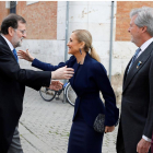 Rajoy i Cifuentes van coincidir ahir al Premi Cervantes.