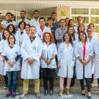 Foto de familia de los investigadores de Lleida, liderados por el doctor Ferran Barbé. 