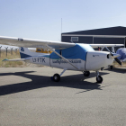 Imagen de las avionetas de BAA Training en las instalaciones del aeropuerto de Alguaire.