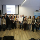 Los impulsores del Gran Recapte en Lleida, ayer durante la presentación de la campaña 2018.