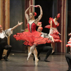 Un moment de la representació de ‘Don Quijote’, ahir al Teatre de la Llotja de Lleida.