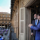 Mariano Rajoy en una visita a Salamanca apenas días antes de la sentencia de la trama Gürtel.