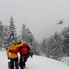 Esquiadora herida evacuada esta semana en La Vall de Boí.