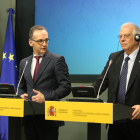 El ministre d’Afers Exteriors alemany, Heiko Maas, i el seu homòleg espanyol, Josep Borrell.