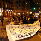 Una concentración celebrada el martes en Manresa contra la sentencia dictada por la Audiencia.