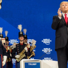 El presidente de Estados Unidos, Donald Trump, momentos antes de intervenir en el Foro de Davos.
