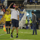 Molo, en un expresivo gesto durante el partido del pasado domingo en el campo del Hércules.