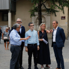 El ministre de la Presidència, Félix Bolaños, del PSC, de visita a Lleida