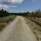El camino lateral de Giraba, uno de los que se han mejorado.