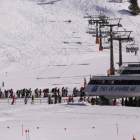 Esquiadores en las pistas de Baquiera Beret este fin se semana.
