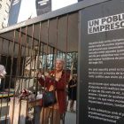 Rosa Fabregat, a la cel·la de la iniciativa 'Un poble empresonat'.