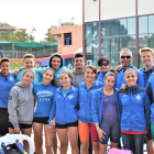 En la imagen, los nadadores del Lleida que tomaron parte en la competición disputada en L’Hospitalet.