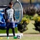 Leo Messi, durant la concentració de l’Argentina a Buenos Aires.