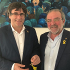 Carles Puigdemont y Joan Reñé, ayer en Bruselas.