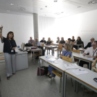 La experta Mercè Sala durante su ponencia en la UdL.