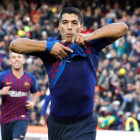 Luis Suárez va fer un ‘hat-trick’ i va dedicar els gols als seus tres fills, entre ells el nounat Lautaro.