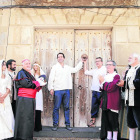 Civit i Talarn van tocar l’anella de cal Bufalà per demanar un judici just per als polítics presos i exiliats.