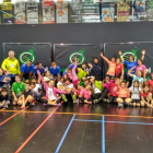 Grup de nens que va participar dissabte passat en una nova edició del Voleibolitza’t, que en aquesta ocasió va ser inclusiu.