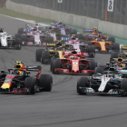 Imatge general d'una carrera del mundial de Fórmula 1