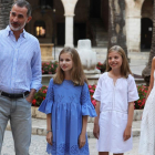La familia real estrena posado veraniego en el palacio de la Almudaina