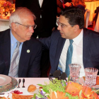 El ministro de Exteriores, Josep Borrell, y su homólogo marroquí.