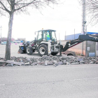 Las obras para el parking de autocaravanas en Tàrrega.