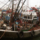 Pescadors al port marroquí de Dakhla.