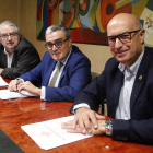 Albert Sorribas, Àngel Ros i Rafael Peris van presentar el projecte Inno4agro, subvencionat per la UE.