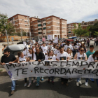 Manifestación tras el asesinato de la joven de la Mariola en 2015. 
