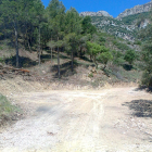 Barranc del Colobor al Montsec d’Àger, on s’ha millorat l’accés per a bombers.