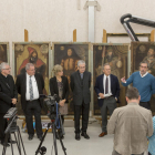 La presentació de la restauració de les pintures