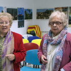 Una imagen de las hermanas Rosa y Cecília Huguet, que ceden el Centro a la población.