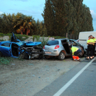 El accidente se produjo en El Poal en la carretera a El Palau d’Anglesola. 