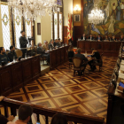 El pleno de la Diputación del 31 de enero, donde se aprobó la creación de la comisión del caso Boreas.