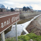 El Principal del Canal d’Urgell  ya recrecido a su paso por Mafet.