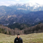 Jaume Bartés en un idíl·lic paisatge d’Àustria, on juga i treballa.
