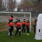 El Lleida Esportiu inició ayer su campus navideño para porteros.