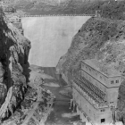 Imatge de la presa de la central de Camarasa el 1920.