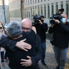 L’empresari Oriol Soler, divendres, al quedar en llibertat després de passar a disposició judicial.