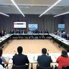 La reunió de la Plataforma per a la millora de la línia de tren Barcelona-Manresa-Lleida, impulsada per la Diputació de Lleida i els 10 ajuntaments de la demarcació per on transcorre la línia.