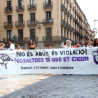 Imagen de archivo de una manifestación en repulsa de las agresiones sexuales en Barcelona.