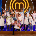 El grupo de niños que competirán en las cocinas de esta edición del concurso.