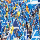 Miles de personas demandan en Escocia un nuevo referéndum de independencia