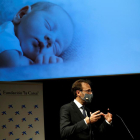 El director general de BCNatal, Eduard Gratacós, durant la presentació del projecte de creació d'una placenta artificial per salvar nadons prematurs extrems de menys de sis mesos.